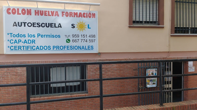 Colon Huelva formación Sl Auto Escuela Sol