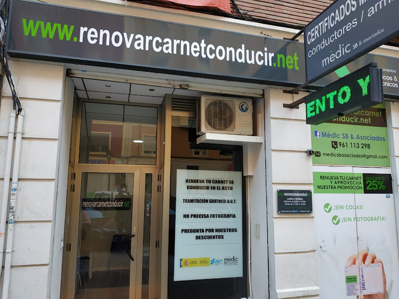 Mèdic SB – Renovar carnet de conducir Valencia