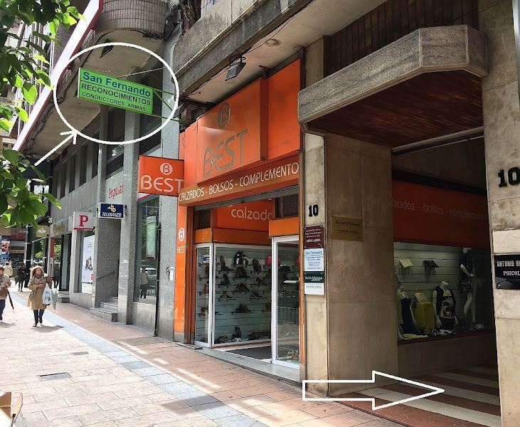 SAN FERNANDO Reconocimientos Médicos Conductores, Armas, Náutica…